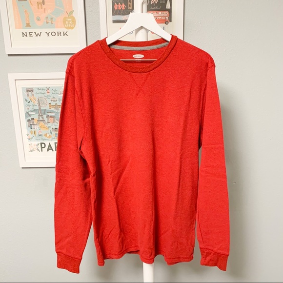 Old Navy Thermal Long Sleeve Red, XL - Picture 2 of 4